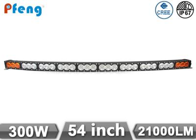 China 54 Inch 300W Single Row Curved Led Light Bar Each 10W Led Spot Flood Combo Beam for sale