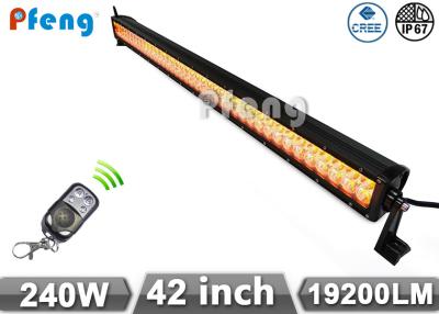 China 42 inch 240W Cree Led Light Bar With Amber and White Color Flashing for sale