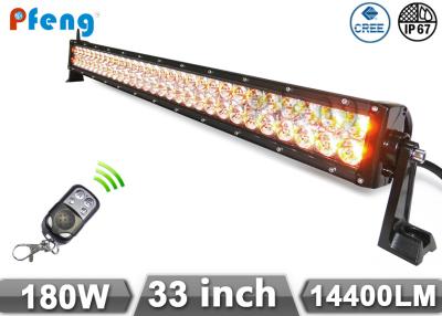 China 33 inch 180W Cree Led Light Bar With Amber and White Color Flashing for sale