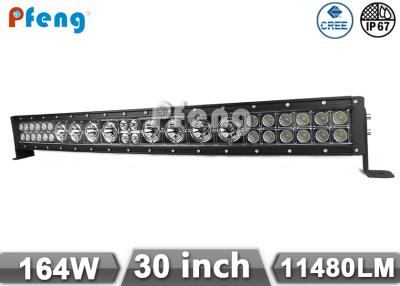 China Curved LED Light Bar 30 Inch 164W Led truck light bar spot food combo beam IP67 for sale