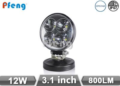 China 3.1 Inch Round Off Road 12W Led Work Light Spot Flood Beam 800 Lumen for sale