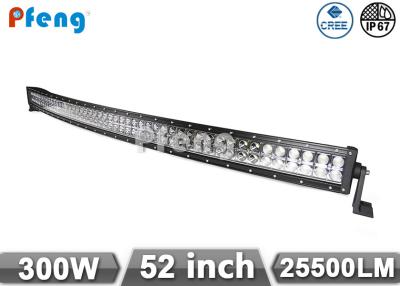 China Curved High Lumen 52 Inch 300W IP67 Double Row Led Light Bar For 4X4 Waterproof for sale