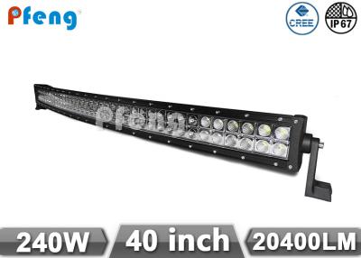 China Waterproof  40 Inch 240Watt 20400 Lumen Curved Led Light Bar For Offroad for sale