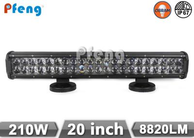 China 20'' 210W 4D Double Row Led Light Bar In Osram LED With Slide Bracket for sale