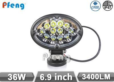 China 6.9 Inch 36W Oval Shape Led Bar Driving lights 3400 Lumen Cree Led for sale