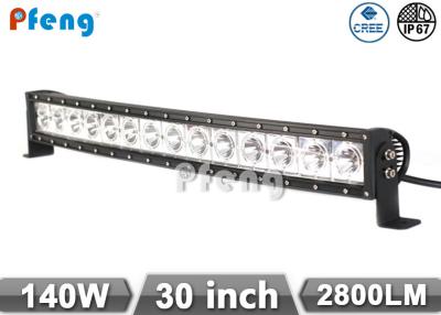 China 30 Inch 140W Curved Cree Single Row Led Light Bar for Off Road 10V - 24V for sale