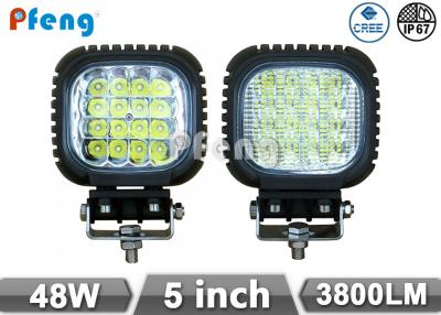 China 5 Inch 48W Off Road Led Work Light / Spot Flood Light 3800 Lumen For 4x4 for sale