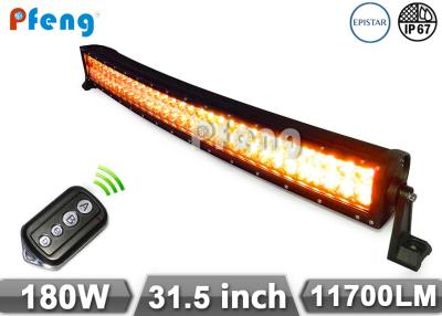 China Amber White Flashing 180W Curved Led Light Bar 31.5