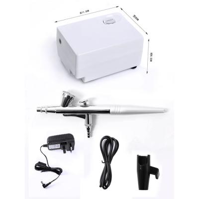 China Mini Portable Makeup Airbrush Art Air Compressor Beauty Spray Airbrush Makeup Airbrush Paint Set for sale