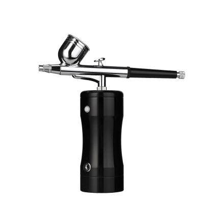 China Hot Sale Rechargeable Handheld Portable Compressor Hair Salon Makeup Airbrush Spray Gun Cordless Airbrush for sale