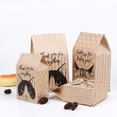 China Biodegradable Paper Bags Biodegradable Gift Wrapping Paper Gift Bag Cookies Paper Gift Wrapping Wedding Party Birthday Gift Wrapping Cat Home Model for sale