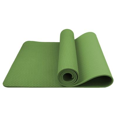 China Eco Friendly High Quality Non Slip 6mm Body Buliding Double Tape Printing Folding Custom Yoga Mat for sale