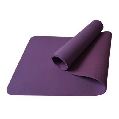 China Eco Friendly High Quality Non Slip 6mm Body Buliding Double Tape Printing Folding Custom Yoga Mat for sale