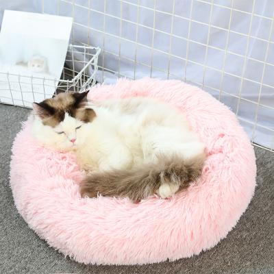 China Sustainable Ultra Soft Washable Faux Fur Cushion Fluffy Non Slip Dog Beds for sale