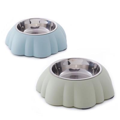 China Automatic Pet Stainless Steel Feeders Anti - Slip Bowls For Cats And Dogs for sale