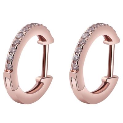 China Romantic Cuff Earrings Jewelry with 18K Gold Plating Cubic Zirconia Huggie Stud from Maju Designers for sale