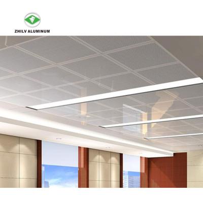 China Various Perforated Ceilings Acoustic Pattern Perforation 24x24 Ceiling Tilesfor Hospital for sale