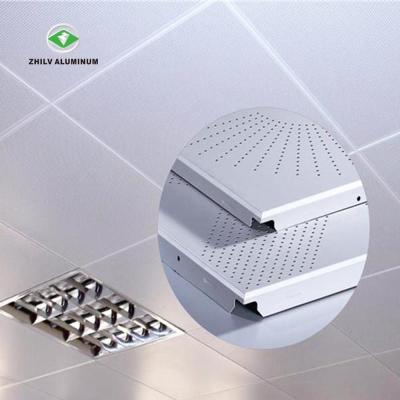 China Perforated Ceilings Pop Up Aluminum Hanging Tongue And Groove Tray Ceiling For Hospital for sale