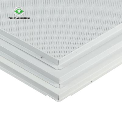 China Acoustic Perforated Ceilings ISO9001 Aluminum Perforated Ceiling Tiles Running Shot Ceiling Panel for Office Decoration for sale