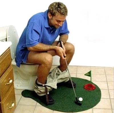 China Toilet Plastic Golf For Golf Club Sports Toy Set for sale