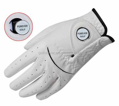 China Real Leather Sheepskin OEM Cabretta Golf Ball Marker Glove for sale