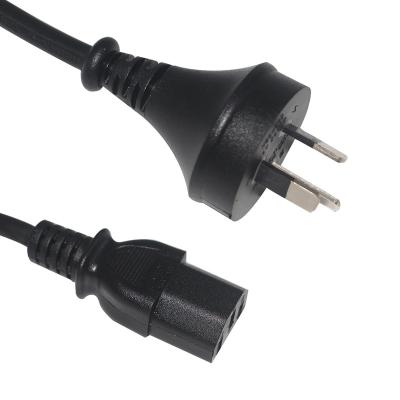 China COMPUTER Australia 3 Pin Plug SAA Au Approval 10A 250V Au IEC c13 Power Cord Extension Plug for c13 cable for sale