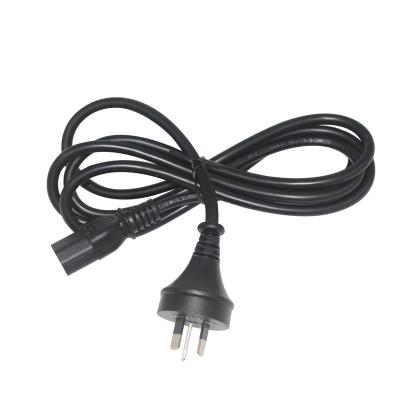 China Custom COMPUTER 10A 250V AU 3pin SAA Approved Australia Standard To 3 Core C13 Female Power Cable Extension Power Cord For Home Appliance for sale