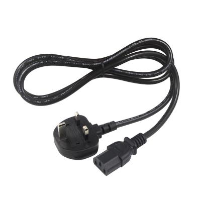 China UK COMPUTER BS1363 to C13 Power Cable 3 Prongs to IEC320 Power Supply Cord for PC Computer Kettle BS 13A 1.8m for sale