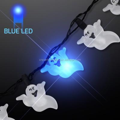 China Halloween Ghost Flashing Lights Collar LED Safety Light Plastic Luminous Collar for sale