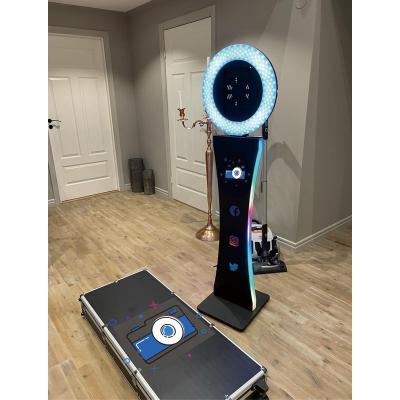 China Photo Booth 360 Selfie Ring Light 3d iPad Photo Booth Stand Mobile Cheap Portable iPad Photo Booth Machine for sale