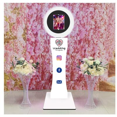 China Custom Outdoor Wedding Christmas Party Photo Booth Logo Kiosk Ring Light Ipad Photo Booth Portable Roamer Photobooth for sale