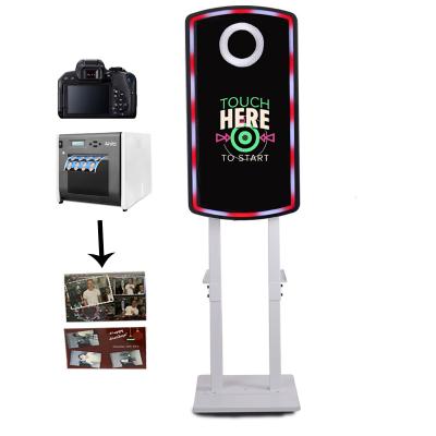 China Photo Booth Wedding Party Digital Self Mirror Magic Photo Booth Led Frame Printer Photobooth Machine for sale