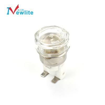 China Commercial Heat Resistant Ceramic Oven Lamp With Lamp Socket for sale