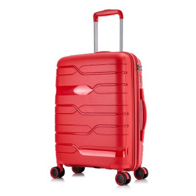 China Hard Shell Trolley Luggage pp Trolley Luggage 20' 24' 28' Inches Wholesale Lightweight Hard Shell Travel Suitcase TSA Lock Weekender Waterproof Bag for sale