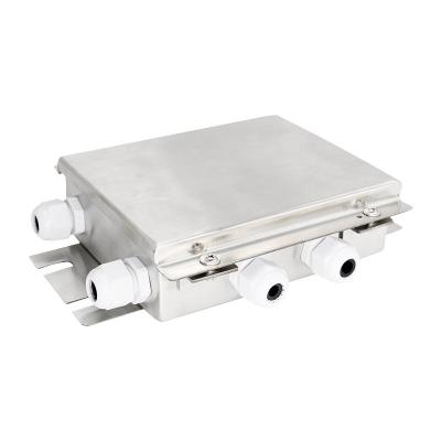 China IP68 Electric Force Load Cell Stainless Steel Multichannel Weighing Weighbridge In A Six In A Ten Out Junction Box Waterproof for sale