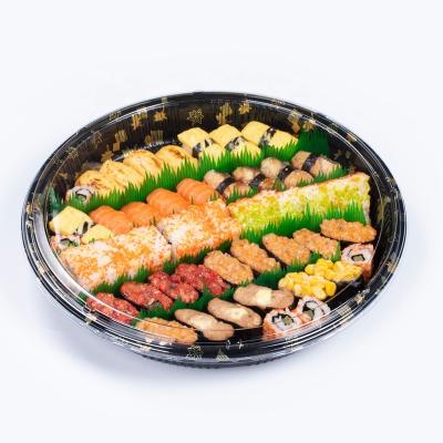 China Factory direct sales disposable sushi biscuit party fruit old fashioned customizable printing tray sushi box for sale