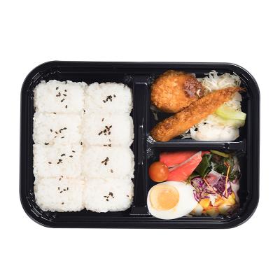 China Disposable Food Packaging Customized Disposable Bento Box Restaurant Packing Takeaway Plastic Bento Box for sale