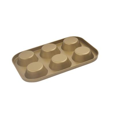 China Supply Small Size 6 Non Viable Hole Manufacturer China Stick Cake Golden Mold for sale