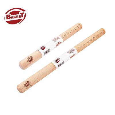 China Wholesale Viable Wooden Baking Pin Baking Cookies Fondant Cake Rolling Dough Engraved Roller Home Tools for sale