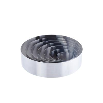 China Bakest Viable Stainless Steel Cookies Mold Cutting Ring Thicken Cake Die Cutting Set Mousse Circle DIY Baking Tools for sale