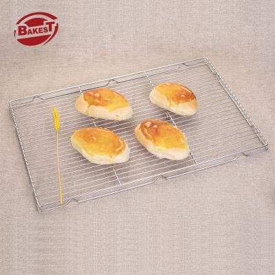 China Bakest 304 Stainless Steel Viable Drying Net With Feet/Cake Bread Apod Separator Oil Rack Cooling Baking Tools for sale