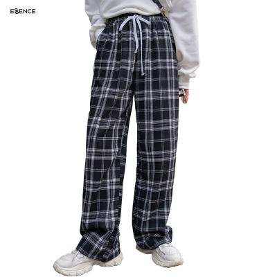 China Breathable Plaid Women Custom Lounge Pants Pajama Flannel Pants for sale