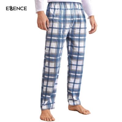 China Homewear Femme Print Plaid Print 100% Cotton Thermal Wholesale Pajama Pants Men for sale