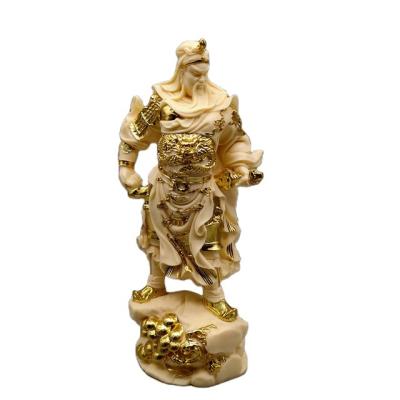 China Wholesale China Art Sculpture God Of Guan Yu Chinese Crafts Gifts Spiritual New Products Car Folk Home Accessories Desk Decoration for sale