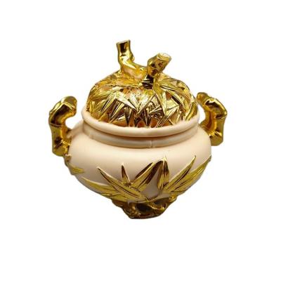 China China Natural Ivory Fruit Chinese Censer Carving Car Folk Home Accessories Desktop Decoration Crafts Spiritual Gifts for sale