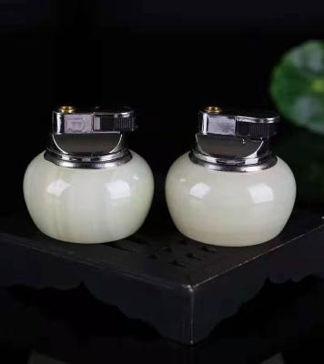 China Refillable the igniter is made of high quality Jade From Natural White Jade for sale