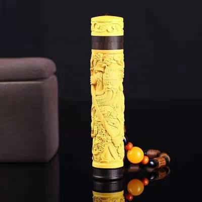 China New USB Yellow Poplar Electronic Charging Electronic Natural Hand-Carved Igniter (Universal Serial Bus) for sale