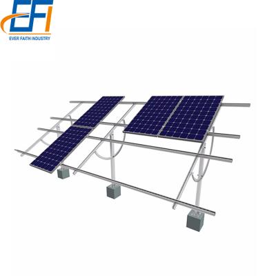 China AL6005 T5 PV Solar Panel Adjustable Bracket Mount Bracket System 20KW Anodized Ground Mounting Solar System Price for sale