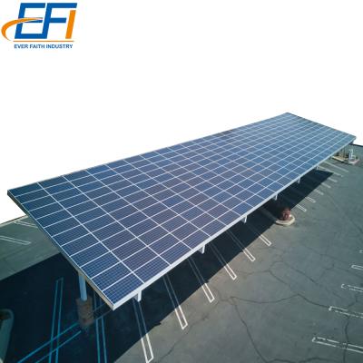 China Home Solar System Aluminum Solar Carport Roof Solar Panels Carport Aluminum Solar System for sale