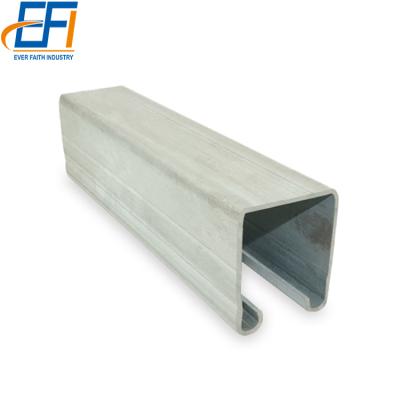 China Hot dipped galvanized steel support system c channel rail 316 c-channel plain cold rolled c channel for sale